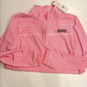 Vineyard Vines Pink Striped Pullover NWT Girls XL 16